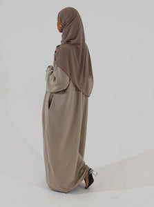 Beige Maysa Closed Abaya