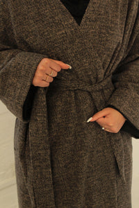 Blended Brown Abaya coat