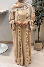 Load image into Gallery viewer, Floral Lace Abaya Set - Blush
