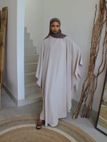 Load image into Gallery viewer, 2-Piece Soft Salmon Kawthar Cape &amp; Abaya Set
