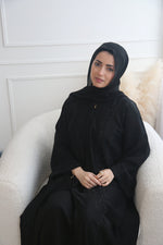 Load image into Gallery viewer, Sofia Lace Embroidery Open Abaya
