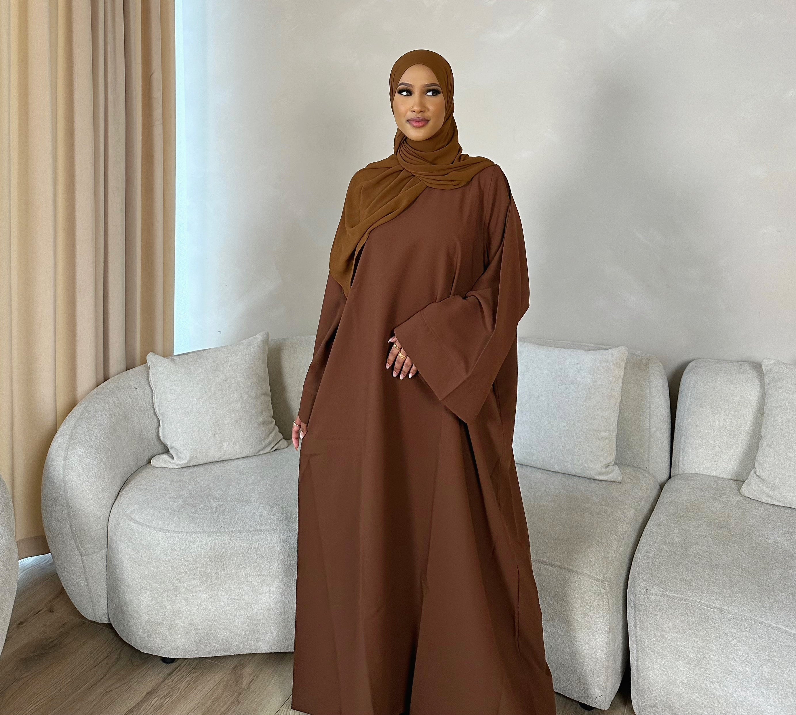 Brown Daily Closed Abaya