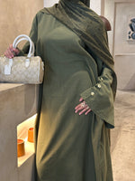 Load image into Gallery viewer, Printed Hijab- Khaki Green
