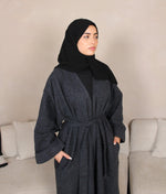 Load image into Gallery viewer, Blended Navy Abaya Coat
