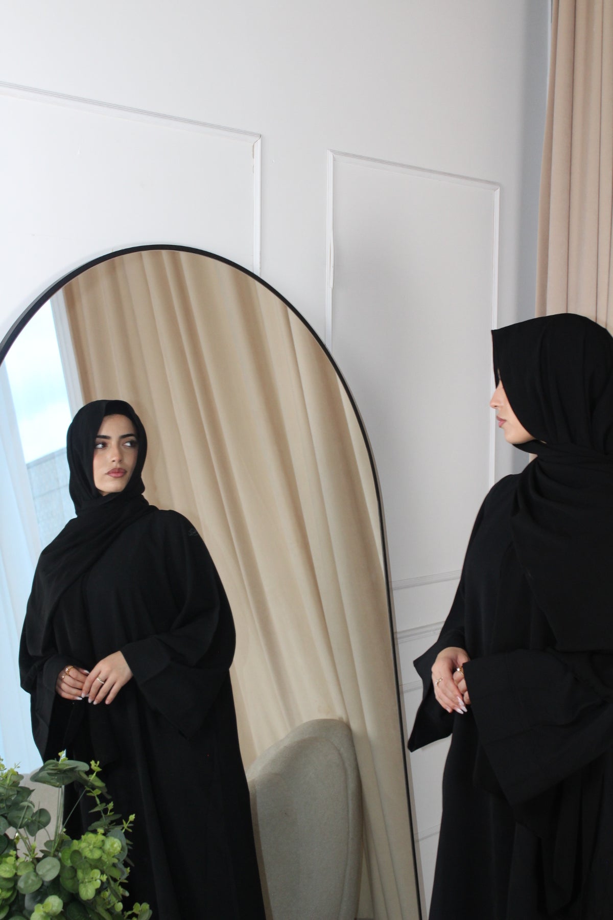 Black Closed Daily Abaya
