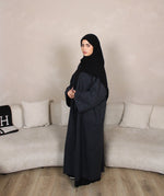 Load image into Gallery viewer, Blended Navy Abaya Coat
