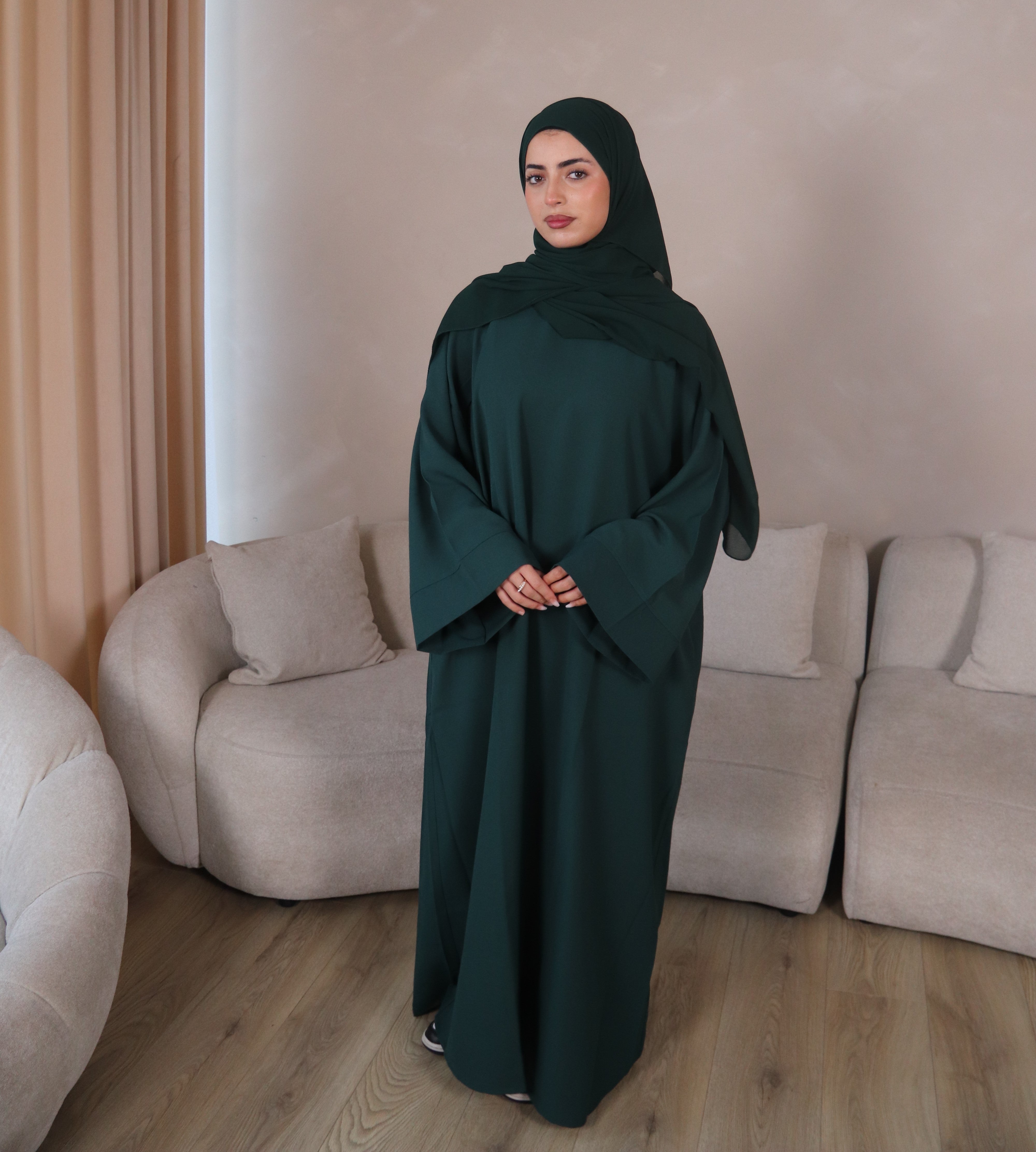 Green Daily Closed Abaya