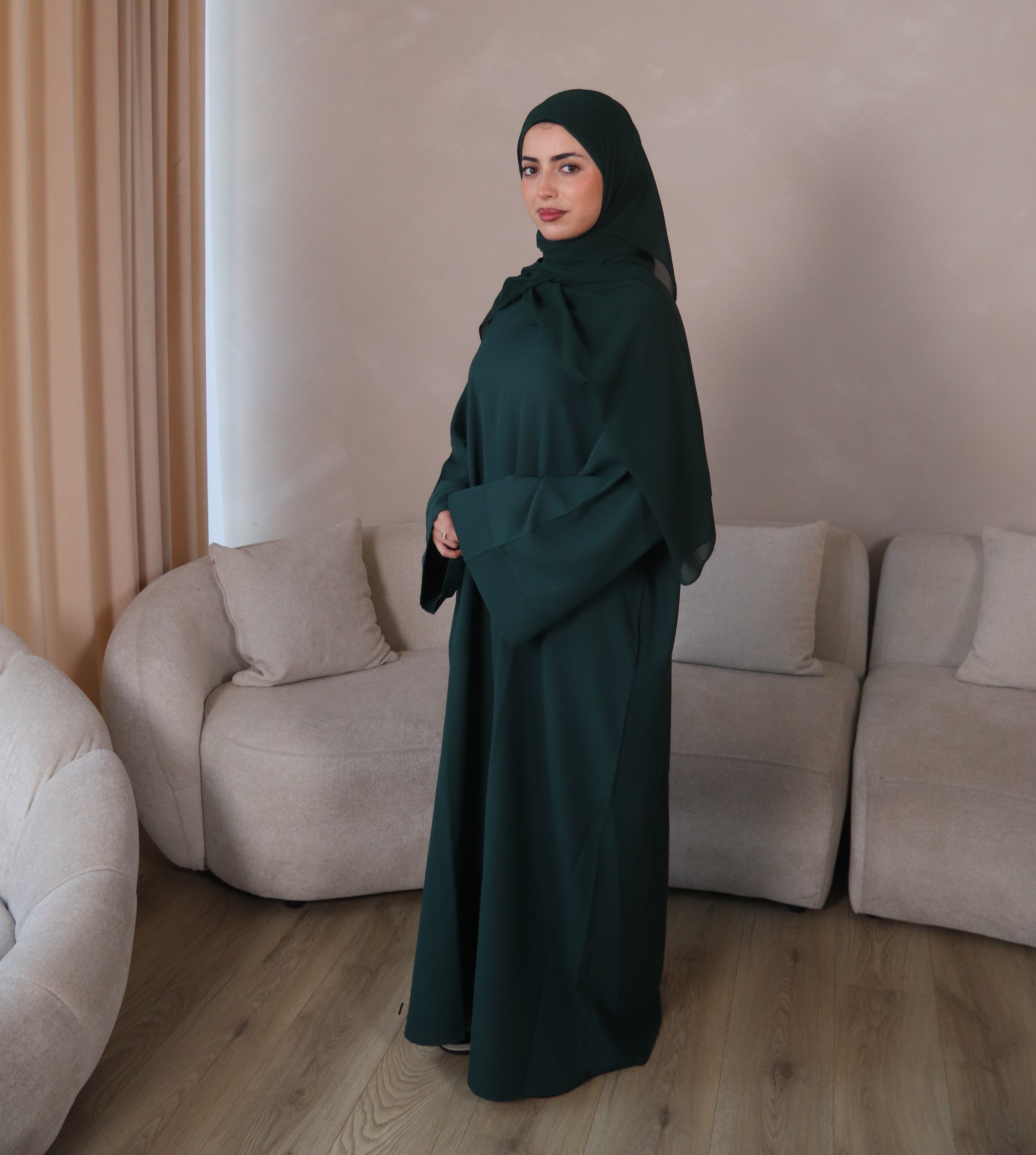 Green Daily Closed Abaya