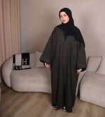 Load image into Gallery viewer, Blended Green Abaya Coat
