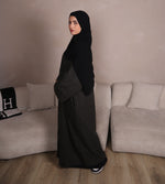 Load image into Gallery viewer, Blended Green Abaya Coat
