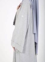 Load image into Gallery viewer, Grey Ayah Closed Abaya
