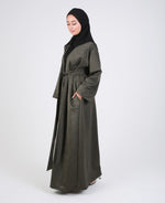 Load image into Gallery viewer, Gold Sparkle Open Abaya
