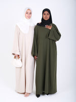 Load image into Gallery viewer, Dark Green Ayah Closed Abaya
