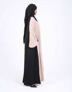 Two Tone Open Abaya