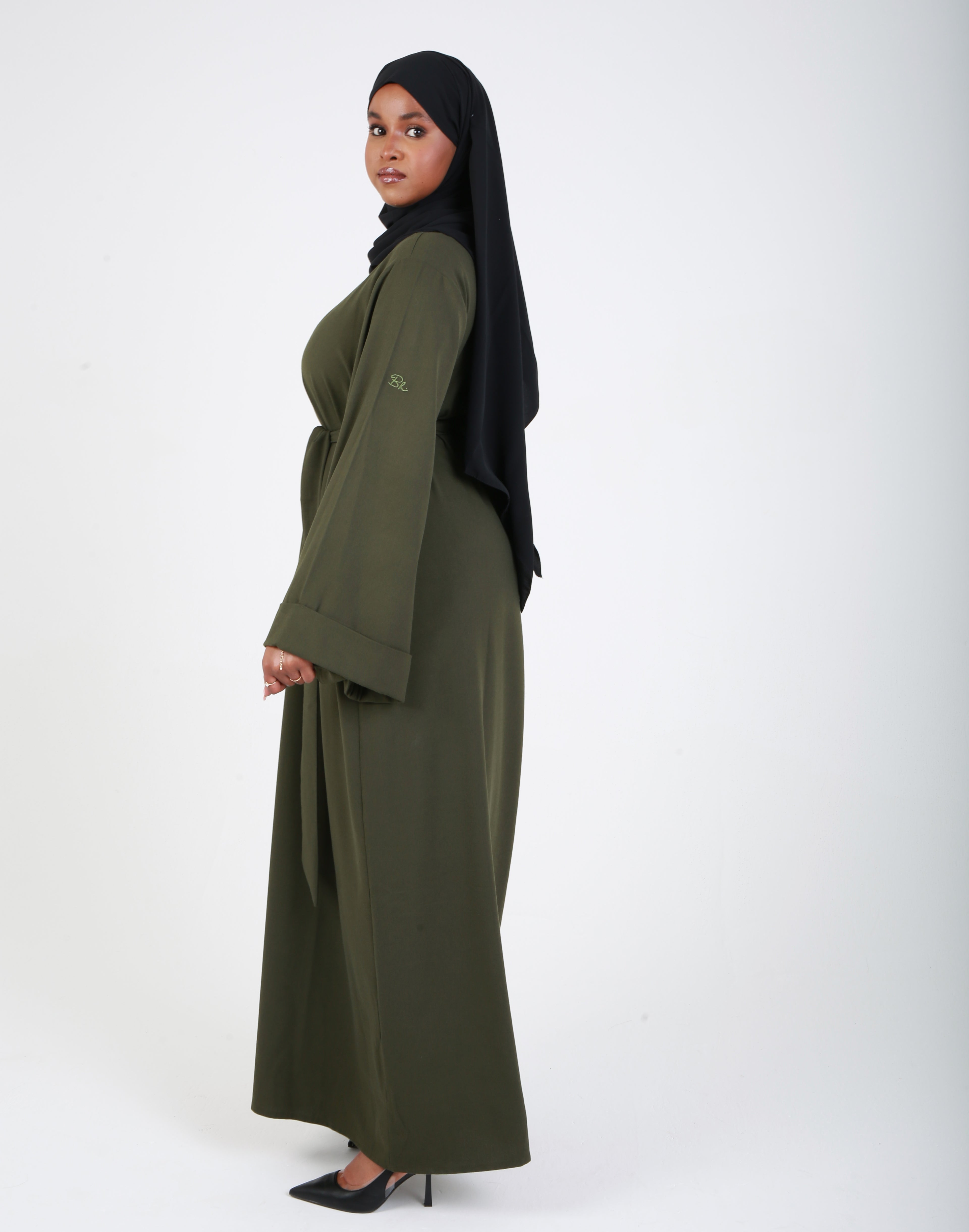 Dark Green Ayah Closed Abaya