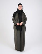 Load image into Gallery viewer, Gold Sparkle Open Abaya
