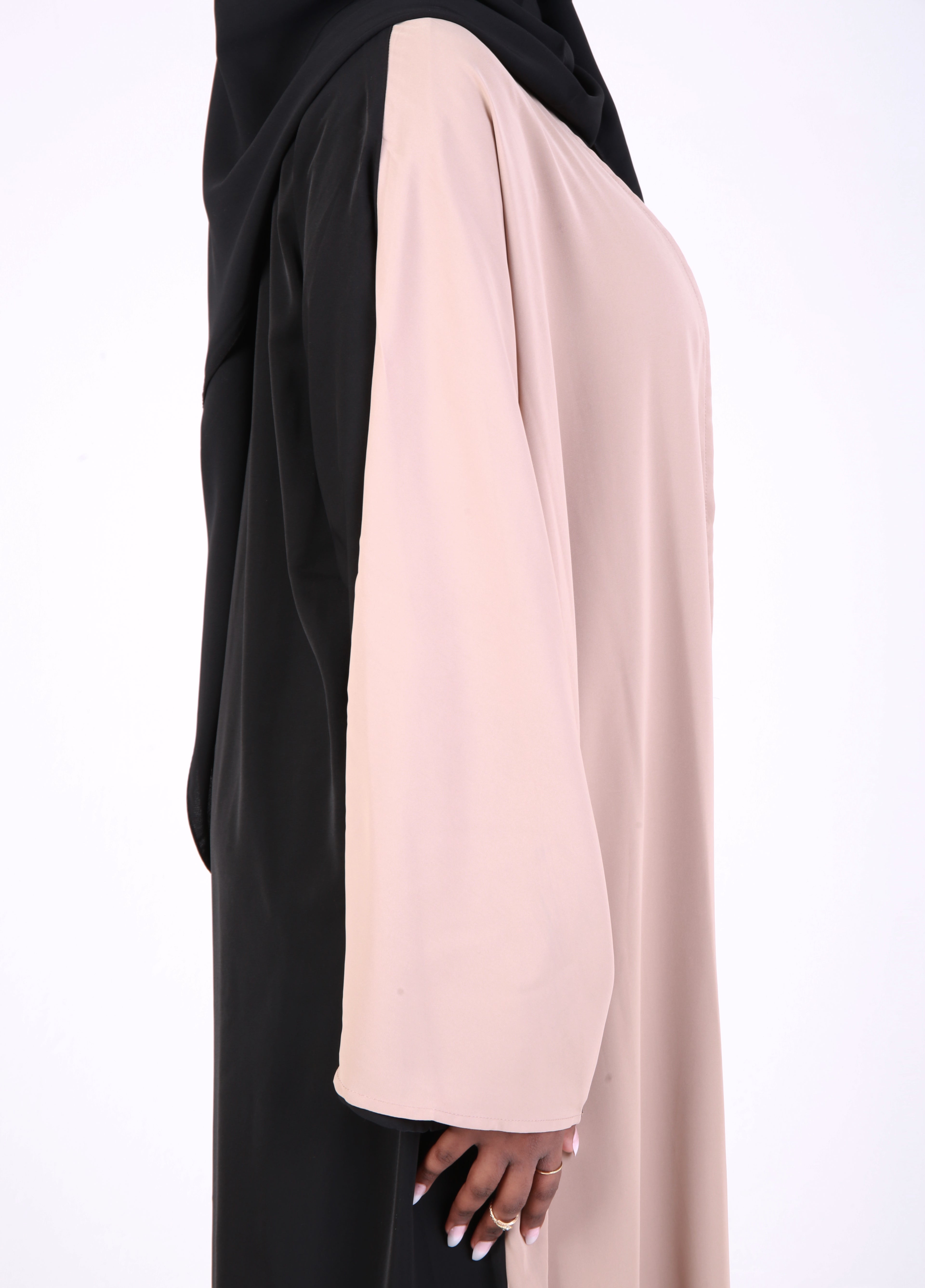 Two Tone Open Abaya