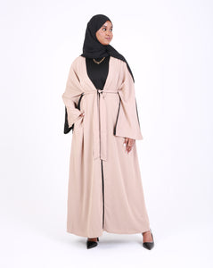 Two Tone Open Abaya