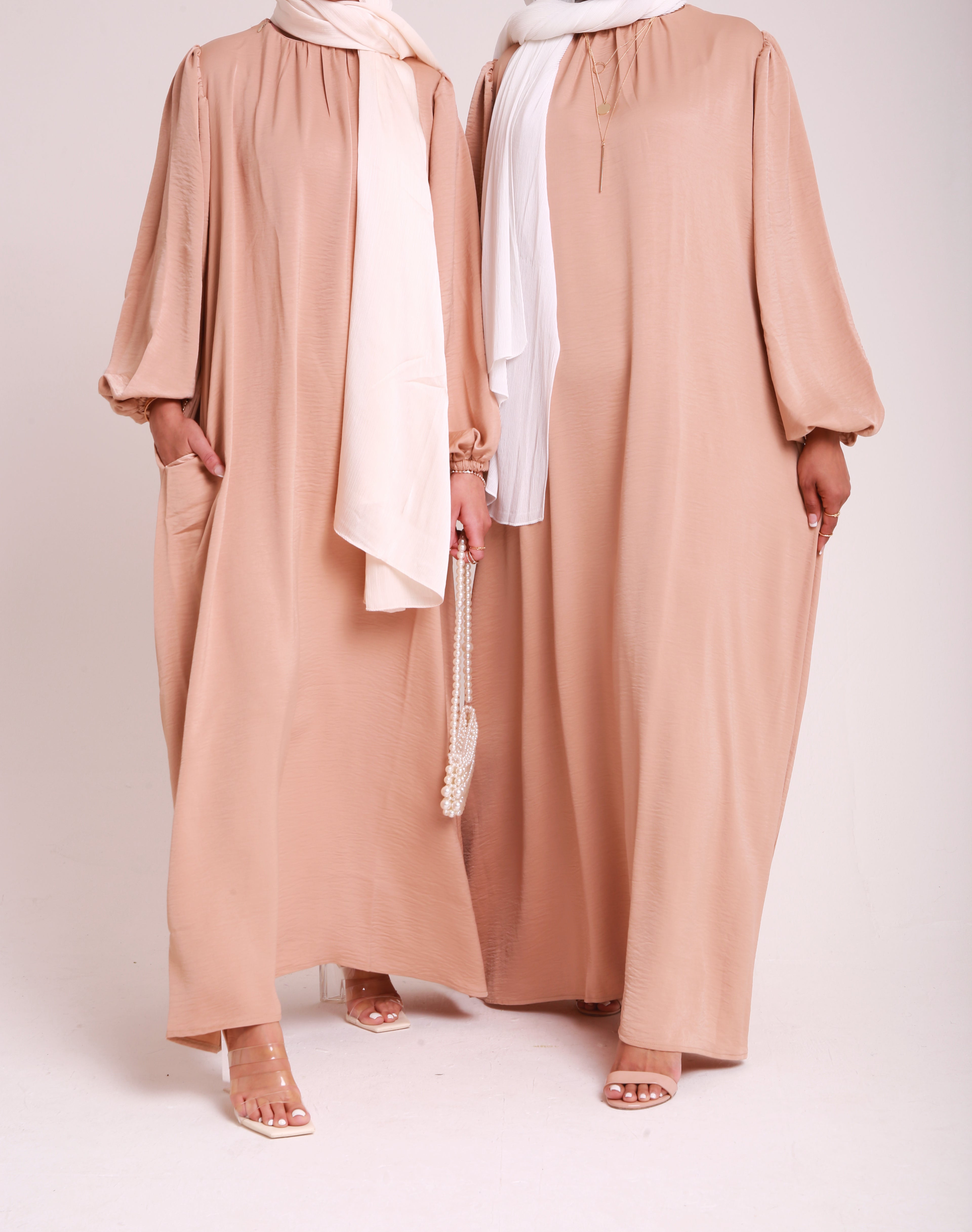 Gold Sienna Satin Abaya