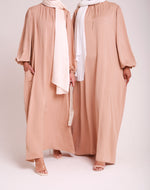 Load image into Gallery viewer, Gold Sienna Satin Abaya
