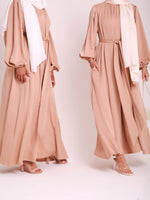 Load image into Gallery viewer, Gold Sienna Satin Abaya
