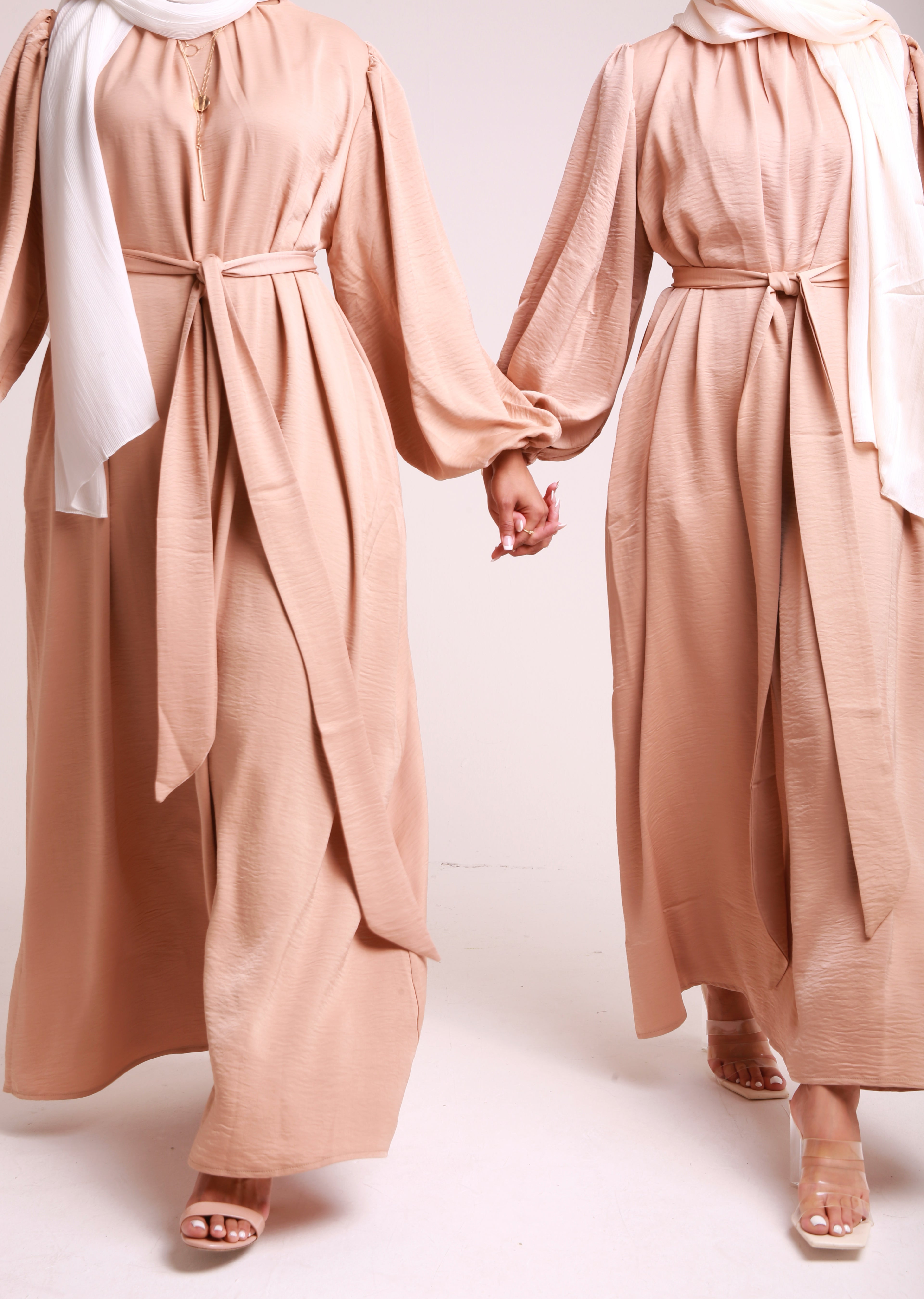 Gold Sienna Satin Abaya