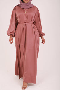 Mink Sienna Satin Abaya